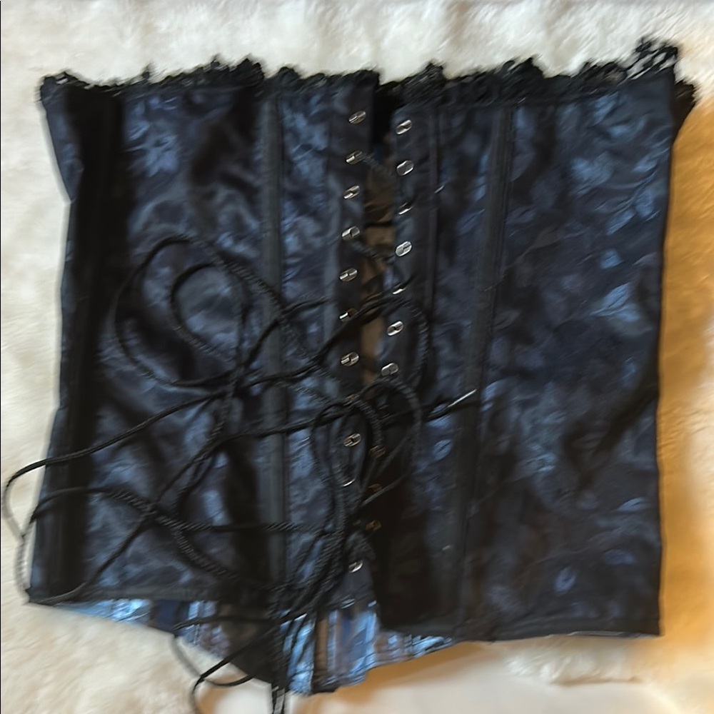 Lanston Sport Black Lace-Up Bandeau